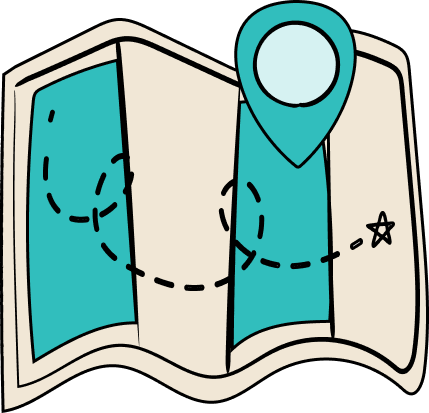 grafika przedstawia rysowaną mapę